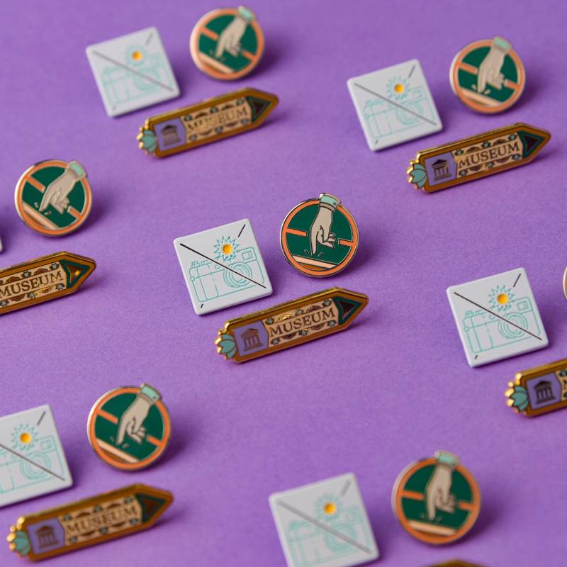 Museum Schilder Mini Pin Set - Memories Kollektion von DangerInDesign