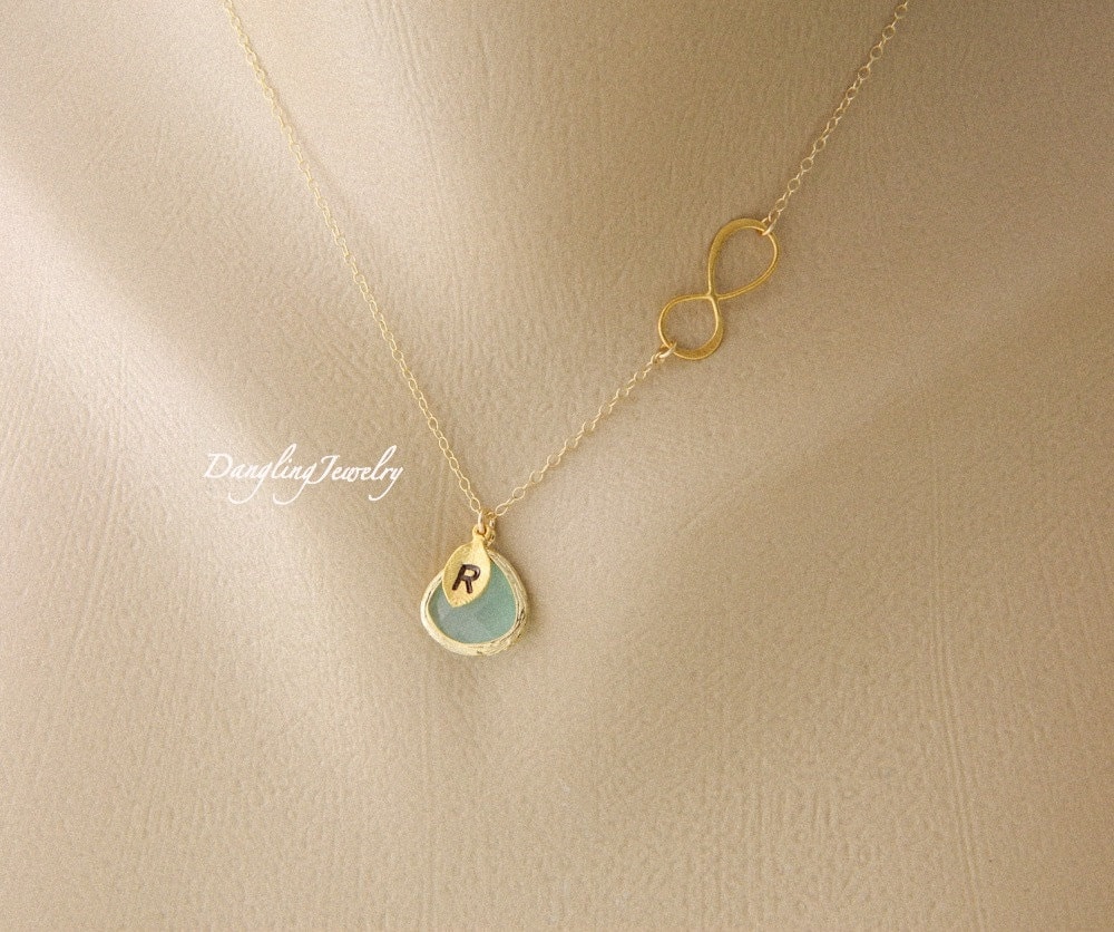 Set 6, Monogram Brautjungfer Infinity Necklace, Birthstone Halskette, Kette, Bridesmaid Gift, Hochzeit Schmuck, Hochzeits Geschenk Set 6, Monogram Brautjungfer Infinity Necklace, Birthstone Halskette, Kette, Bridesmaid Gift, Hochzeit Schmuck, Hochzeits Geschenk von DanglingJewelry