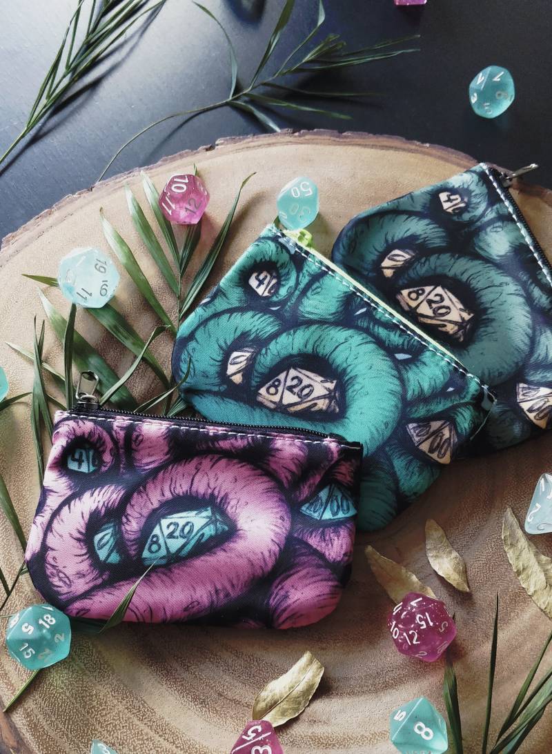 Cthulhu Würfel Tasche Dnd Reißverschluss Beutel Cthulhu Würfel Tasche Dnd Reißverschluss Beutel von DaniKDraws