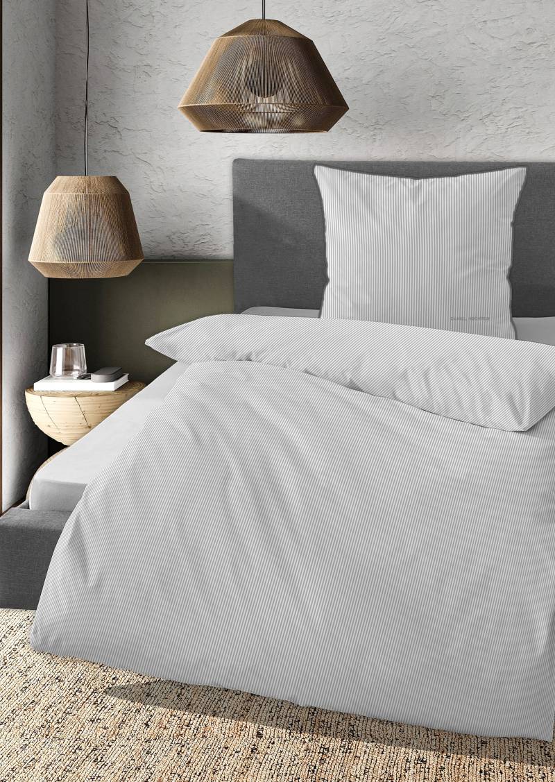 Daniel Hechter Bettwäsche "0061304" 2 Stk. tlg. feiner Glanz+weicher Griff, 100% Baumwolle, Reißverschluss,LOGO+Paspel von Daniel Hechter