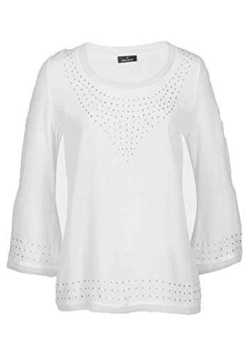 Daniel Hechter Damen Bluse Weiß Gr. 44 von Daniel Hechter