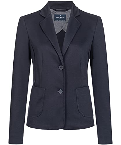 Daniel Hechter Damen Jersey Blazer Casual Modern Fit Blau Modell 30960 Corporate Fashion Größe 38 von Daniel Hechter