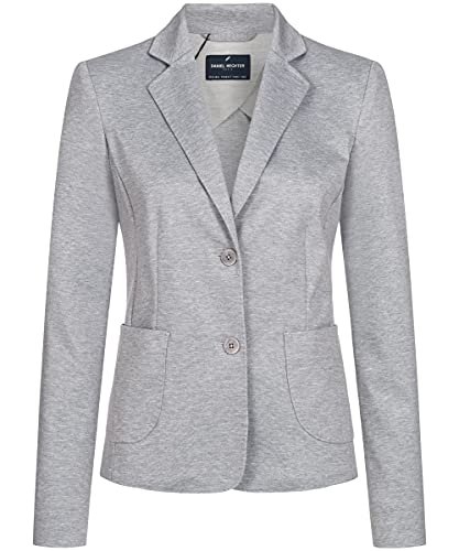 Daniel Hechter Damen Jersey Blazer Casual Modern Fit Grau Modell 30960 Corporate Fashion Größe 34 von Daniel Hechter