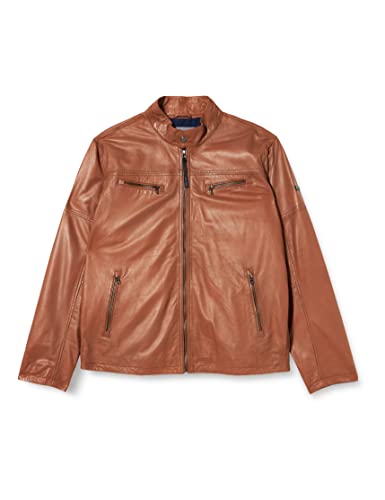 Daniel Hechter Herren 55300 Lederjacke, braun, 56 von Daniel Hechter