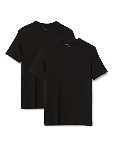 Daniel Hechter Herren Dubbelpak Crew 10183 472 T Shirt, Schwarz (Black 90), XL EU von Daniel Hechter