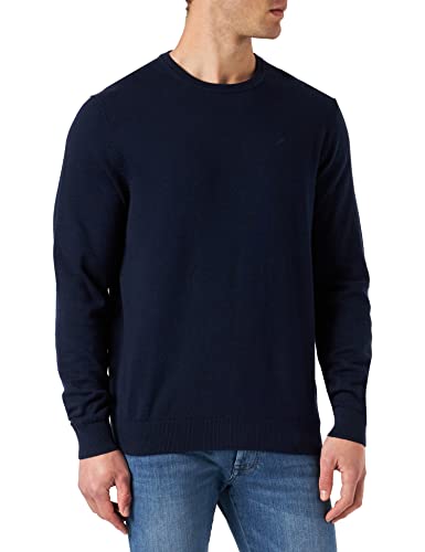 HECHTER PARIS Herren Knit Crewneck NOS Pullover, Midnight Blue, L von Daniel Hechter