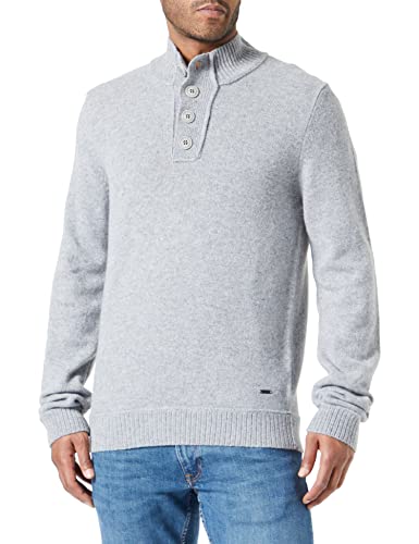 HECHTER PARIS Herren Knit Troyer Pullover, Grey, XXXL von Daniel Hechter