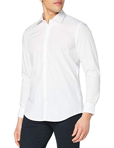 Daniel Hechter Herren Modern Fit Businesshemd Hemd-1/1-Kent 10200 55982, Gr. Medium (Herstellergröße: 39), Weiß (white 1) von Daniel Hechter