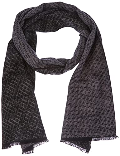 HECHTER PARIS Herren Scarf Woven Schal, schwarz, Normal von Daniel Hechter