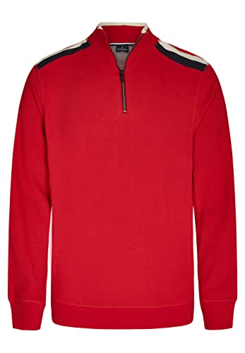 HECHTER PARIS Herren Sweat Zip Troyer, Chili, L von Daniel Hechter