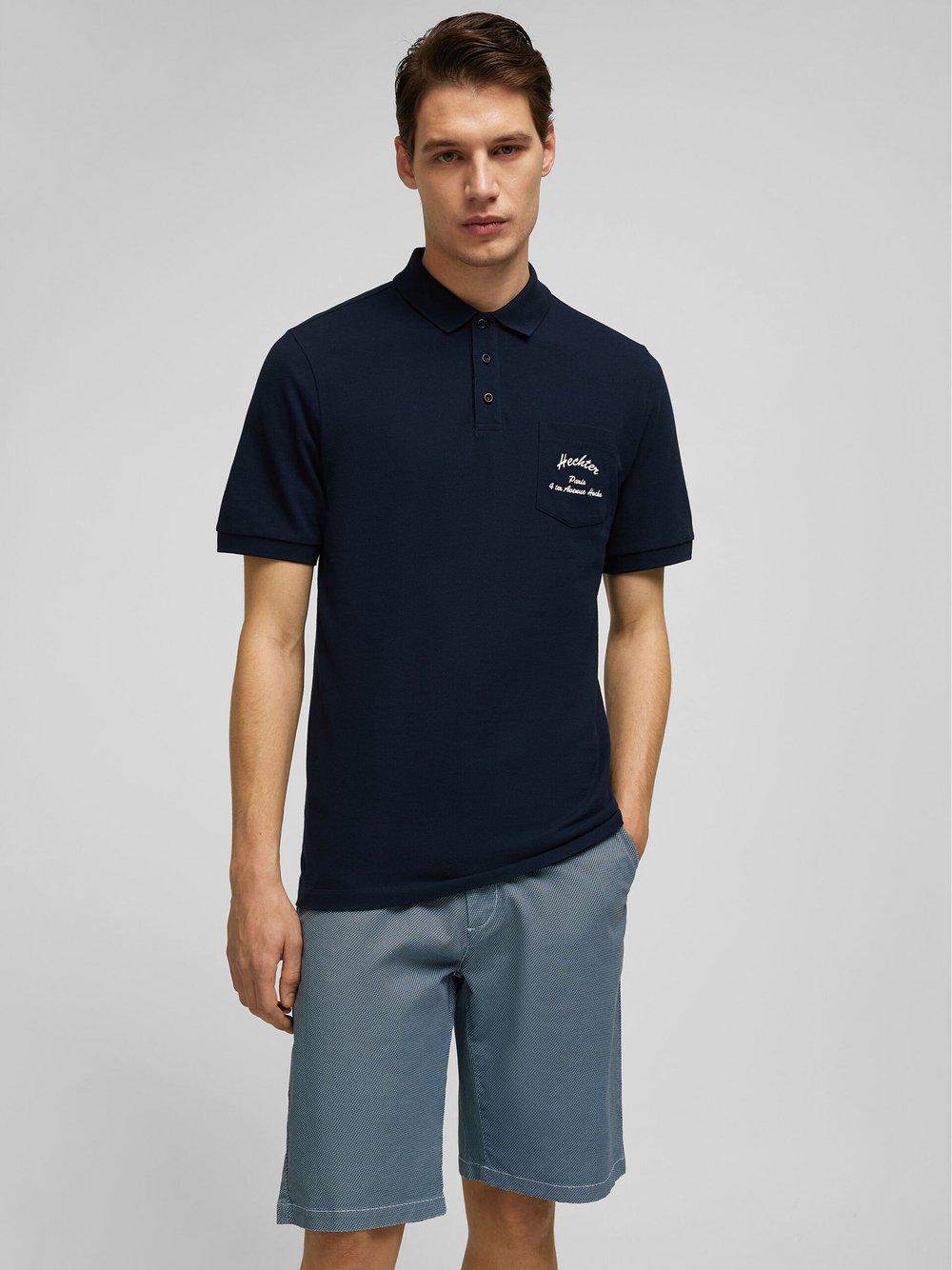 Daniel Hechter Poloshirt Herren Baumwolle, blau von Daniel Hechter