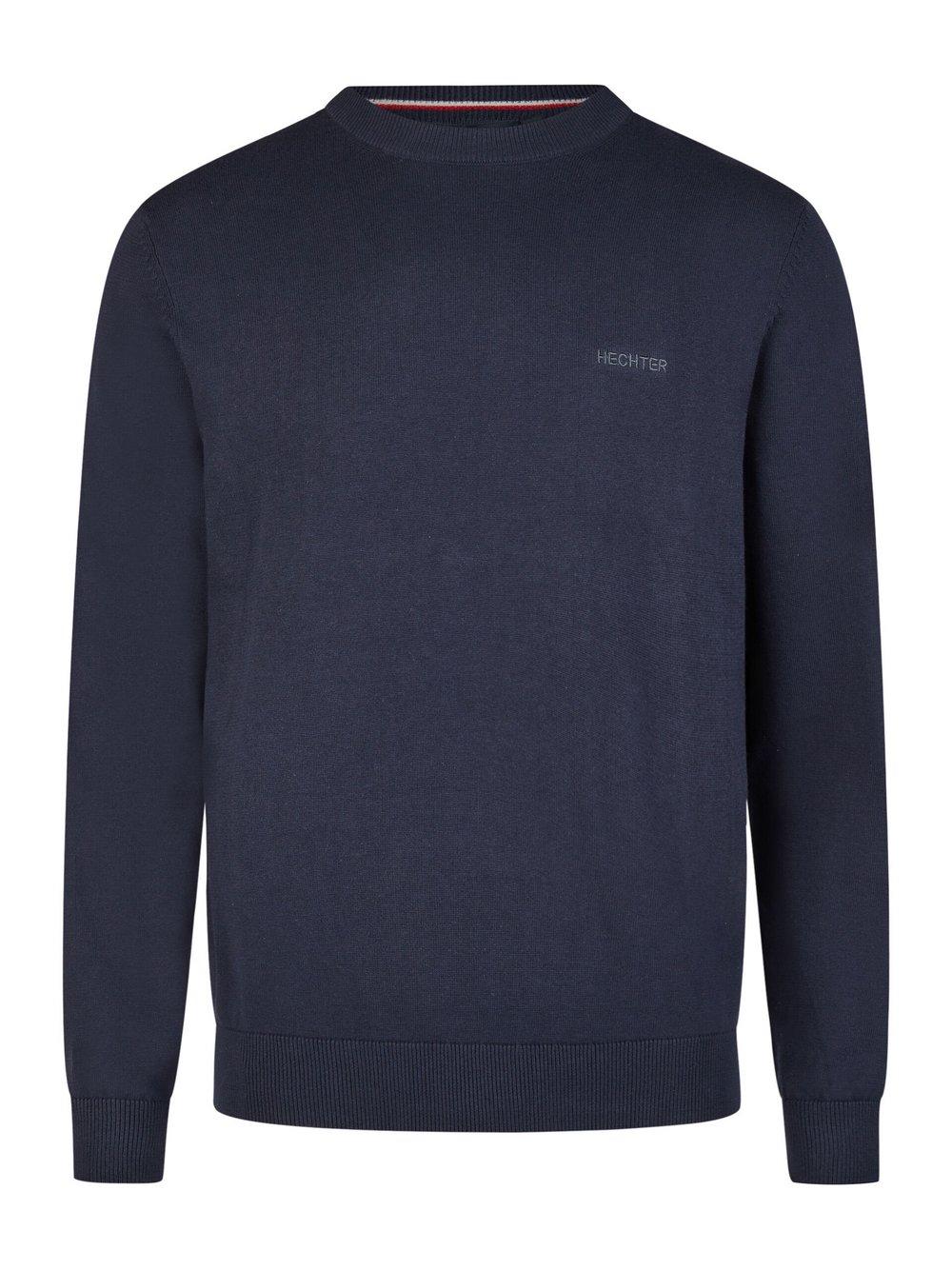 Daniel Hechter Pullover Herren Baumwolle Rundhals, blau von Daniel Hechter