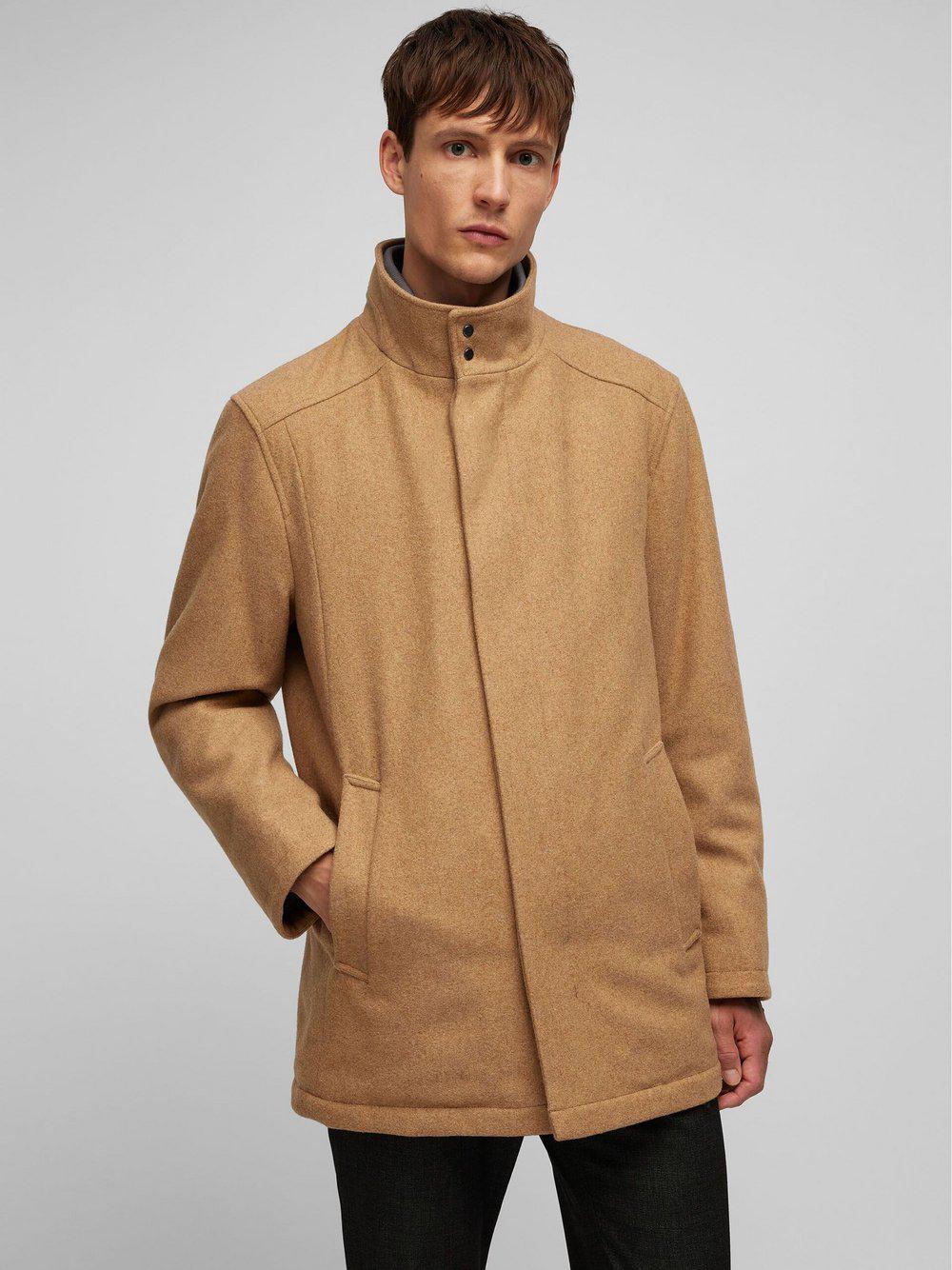 Daniel Hechter Wolljacke Herren Wolle meliert, camel von Daniel Hechter