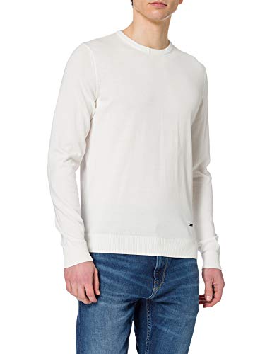 HECHTER PARIS Herren Knit Crewneck Pullover, Snow, XL von Daniel Hechter