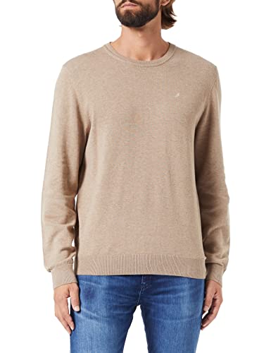 HECHTER PARIS Herren Knit Crewneck Rundhals Pullover, Curry, S von Daniel Hechter