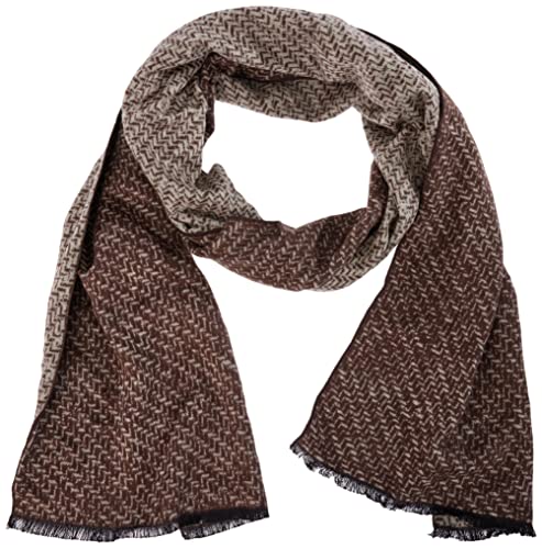 HECHTER PARIS Herren Scarf Woven Schal, braun, Normal von Daniel Hechter