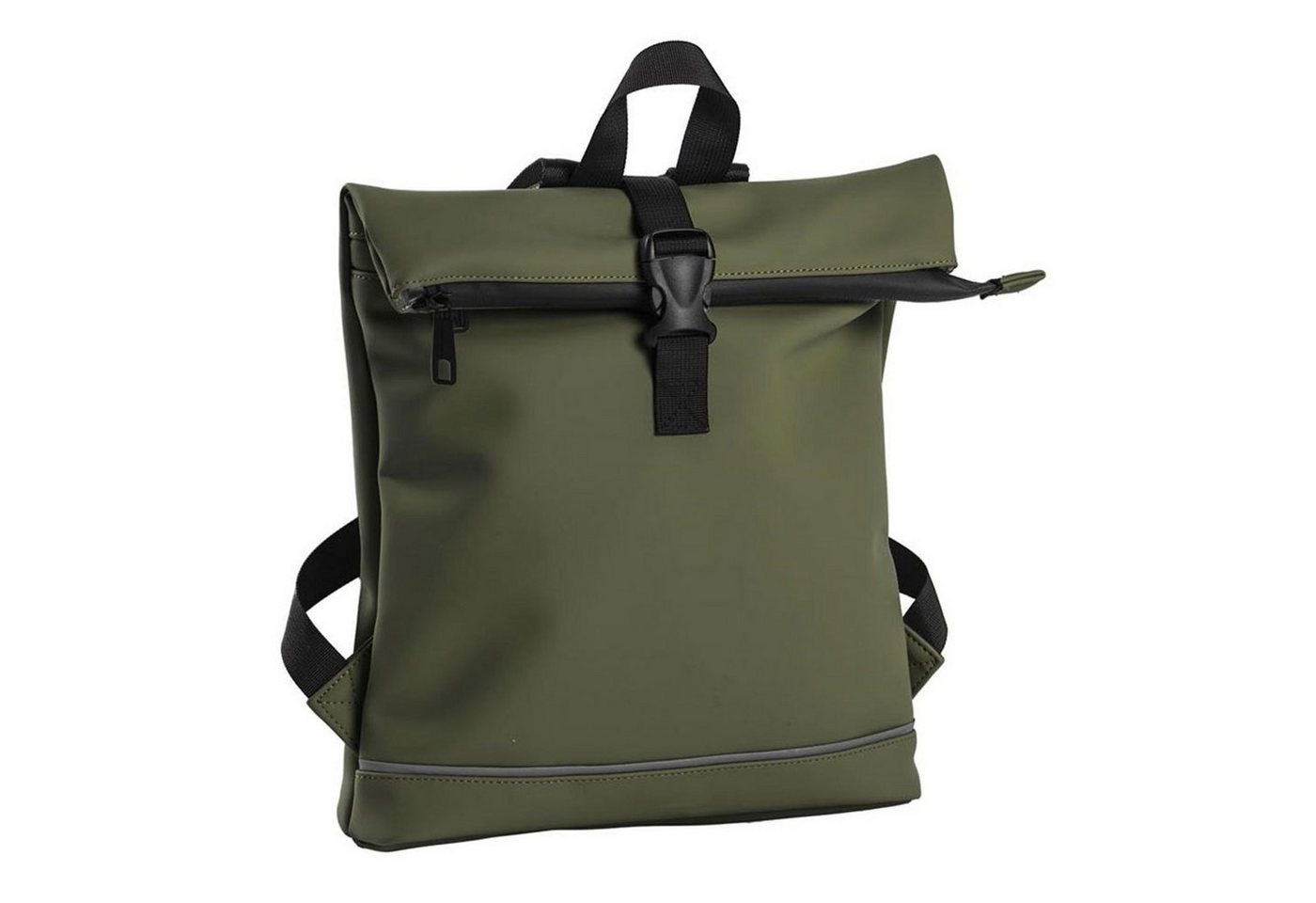 Daniel Ray Fahrradrucksack, Rolltop-Rucksack Jefferson PU-Rollrucksack Steckschnallen-Verschluss von Daniel Ray