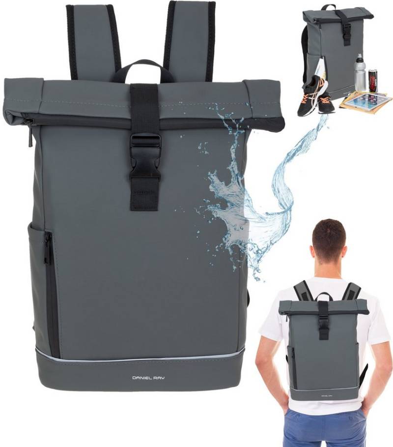 Daniel Ray Freizeitrucksack Kurierrucksack wasserabweisend Outdoor Damen Herren, Highlands Laptoprucksack Tasche wasserabweisend + Etui von Daniel Ray