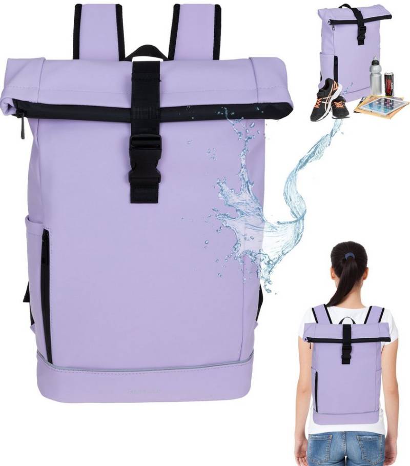 Daniel Ray Freizeitrucksack Kurierrucksack wasserabweisend Outdoor Damen Herren, Highlands Laptoprucksack Tasche wasserabweisend + Etui von Daniel Ray