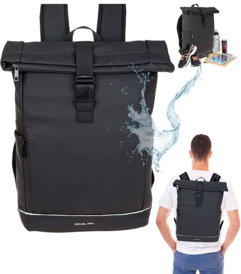 Daniel Ray Freizeitrucksack Kurierrucksack wasserabweisend Outdoor Damen Herren, Highlands Laptoprucksack Tasche wasserabweisend + Etui von Daniel Ray