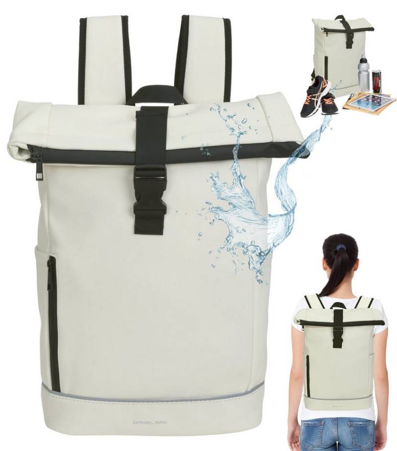 Daniel Ray Freizeitrucksack Kurierrucksack wasserabweisend Outdoor Damen Herren, Highlands Laptoprucksack Tasche wasserabweisend + Etui von Daniel Ray