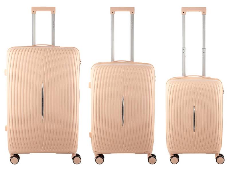 Daniel Ray Kofferset Travel Castlemaine Gr. S/M/L Koffer 3-SET DR01.1620 Spinner, 4 Rollen, (Stück, 3 tlg., 3), vier 360°-Doppelrollen von Daniel Ray