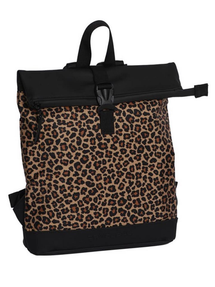 Daniel Ray Rucksack, Rolltop-Rucksack Calvin Leoparden-Print - Modischer Rucksack von Daniel Ray