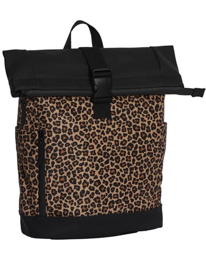 Daniel Ray Rucksack, Rolltop-Rucksack Campbell Leoparden-Print - Rucksack mit Laptopfach von Daniel Ray