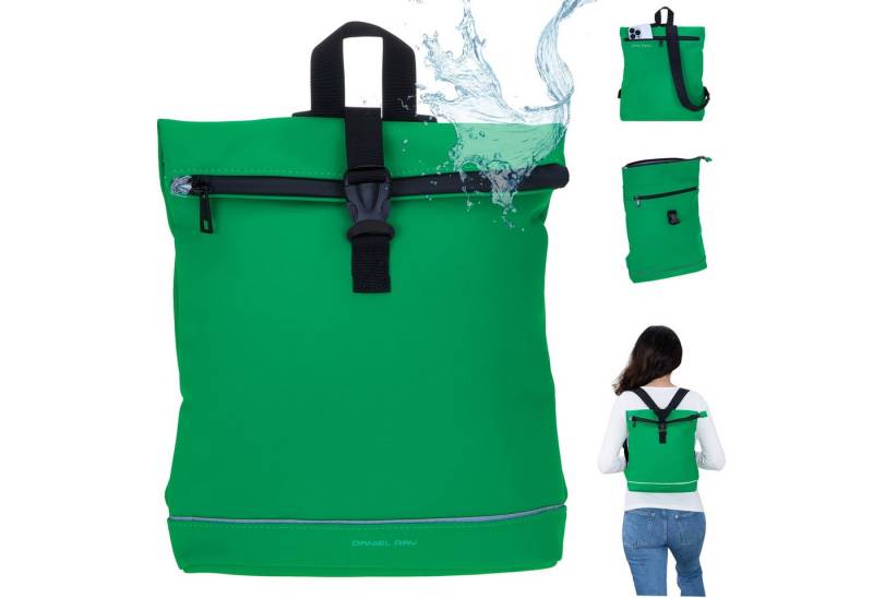 Daniel Ray Rucksack Damen Cityrucksack Daypack small klein Jeff wasserabweisend, A4 Damenrucksack Handtaschenrucksack backpack 251092 + Schlüsseletui von Daniel Ray