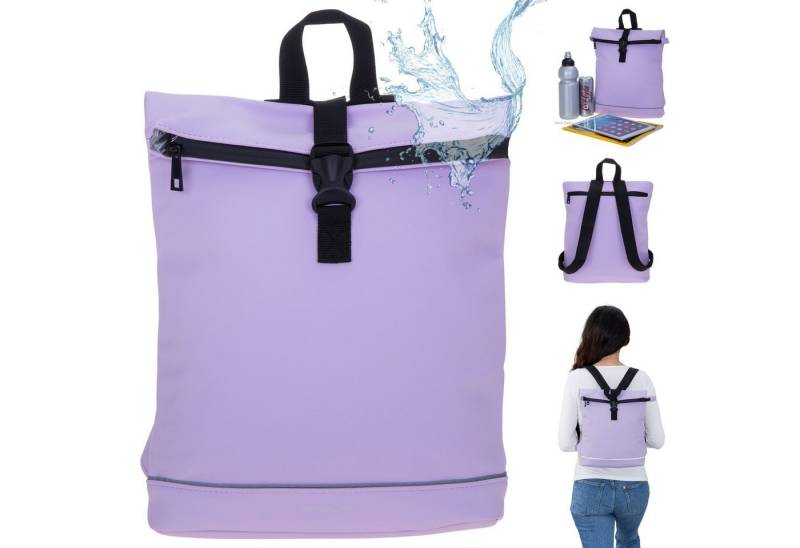 Daniel Ray Rucksack Damen Cityrucksack Daypack small klein Jeff wasserabweisend, A4 Damenrucksack Handtaschenrucksack backpack 251092 + Schlüsseletui von Daniel Ray