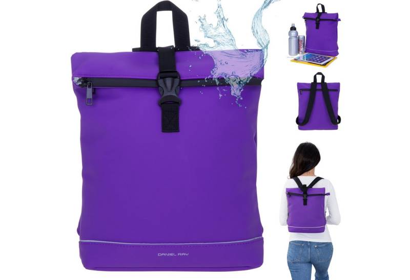 Daniel Ray Rucksack Damen Cityrucksack Daypack small klein Jeff wasserabweisend, A4 Damenrucksack Handtaschenrucksack backpack 251092 + Schlüsseletui von Daniel Ray