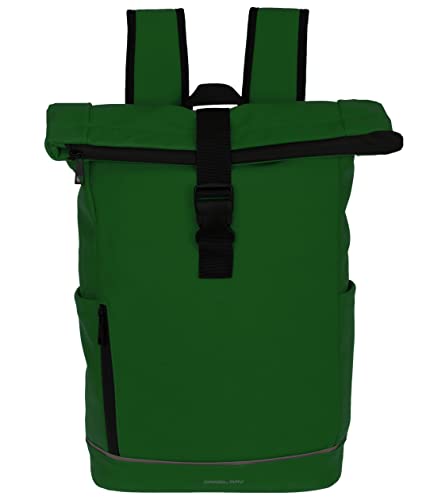 Daniel Ray Rucksack Kurierrucksack Daypack Highlands Größe Large DIN A4 Laptop Fach Fahrradrucksack Daypack Herren Damen Plane wetterfest 1086M + Schlüsselmäppchen (Dark Green 03) von Daniel Ray