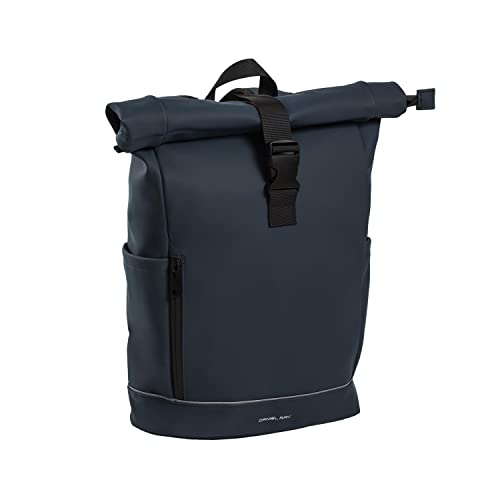 Daniel Ray Rucksack Kurierrucksack Daypack Highlands Größe Large DIN A4 Laptop Fach Fahrradrucksack Daypack Herren Damen Plane wetterfest 1086M + Schlüsselmäppchen (Marine 10) von Daniel Ray