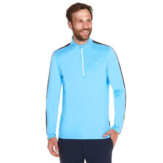 Daniel Springs 1/2 Zip Stretch Unterzieher Thermo blau von Daniel Springs