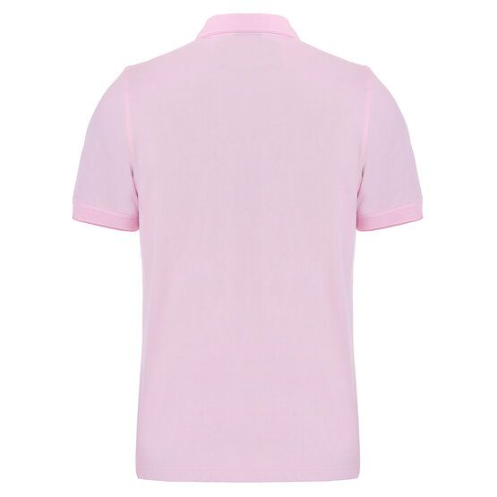 Daniel Springs 2-Tone Pique Halbarm Polo rosa von Daniel Springs