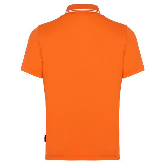 Daniel Springs Basic Halbarm Polo orange von Daniel Springs
