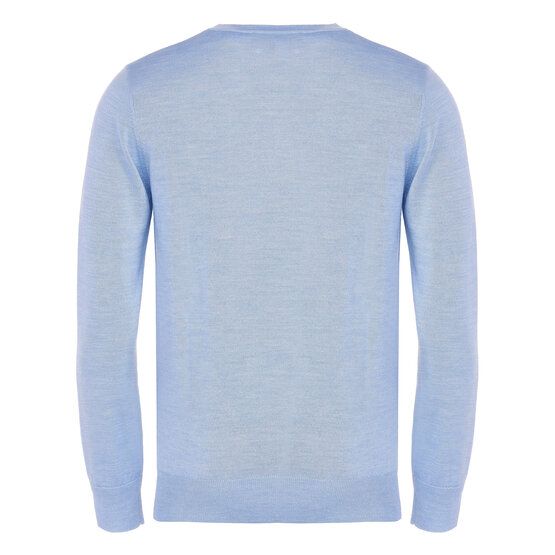 Daniel Springs Basic Pullover Strick hellblau von Daniel Springs