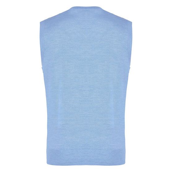 Daniel Springs Basic Pullunder Strick hellblau von Daniel Springs