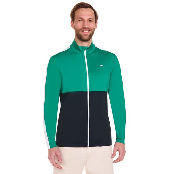 Daniel Springs Colourblock Power Stretch Jacke grün von Daniel Springs