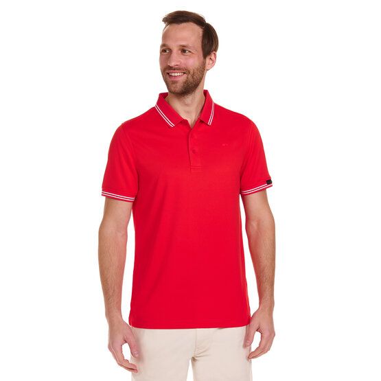 Daniel Springs Funktions Halbarm Polo rot von Daniel Springs