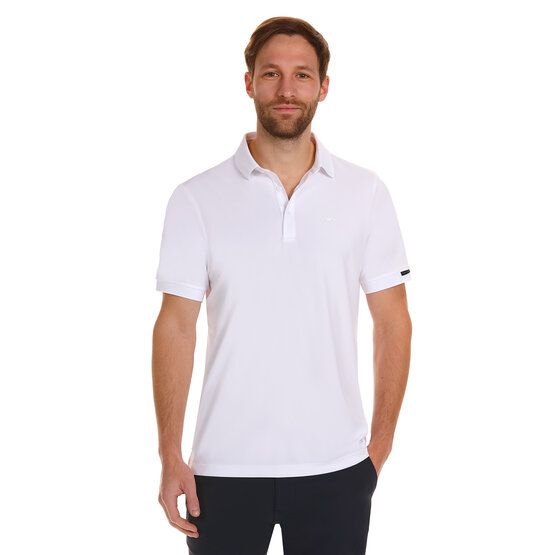 Daniel Springs Funktions Halbarm Polo weiß von Daniel Springs