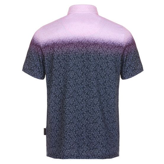 Daniel Springs Gradient Druck Funktions Halbarm Polo beere von Daniel Springs