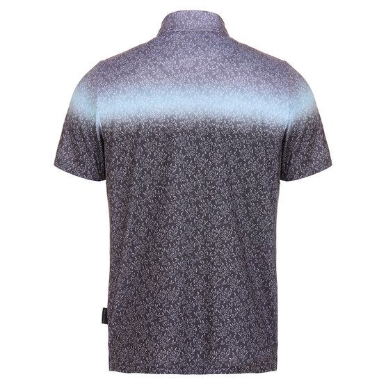 Daniel Springs Gradient Druck Funktions Halbarm Polo grau von Daniel Springs