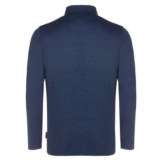 Daniel Springs Melange Thermo Langarm Polo navy von Daniel Springs