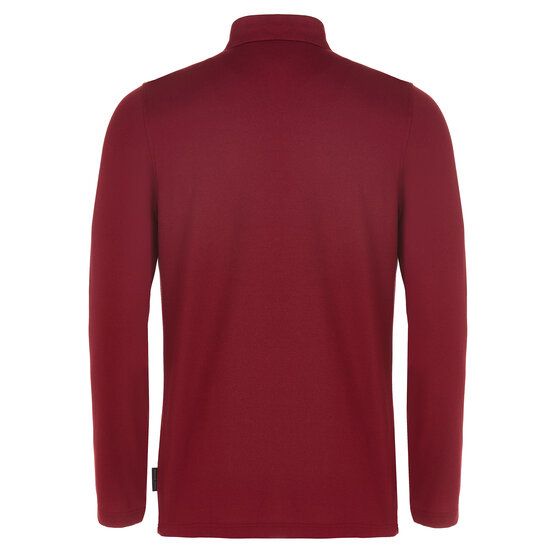 Daniel Springs Pique Thermo Langarm Polo bordeaux von Daniel Springs