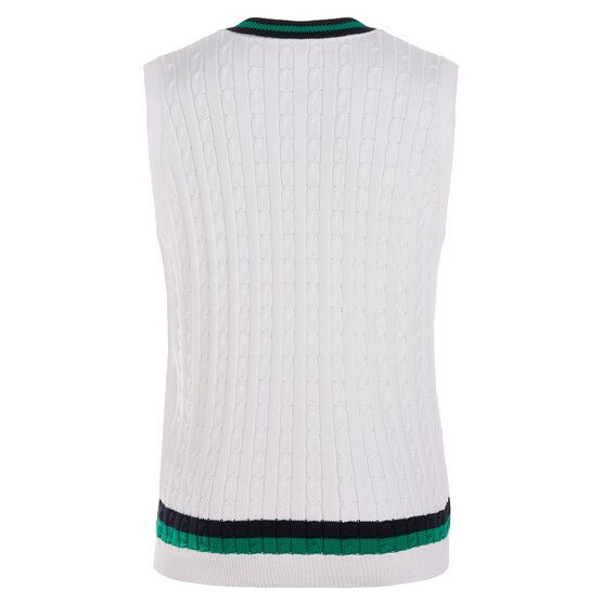 Daniel Springs Retro Zopf Pullunder Strick offwhite von Daniel Springs