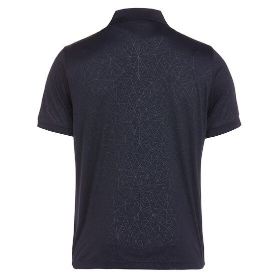 Daniel Springs Superlight Embossed Halbarm Polo schwarz von Daniel Springs