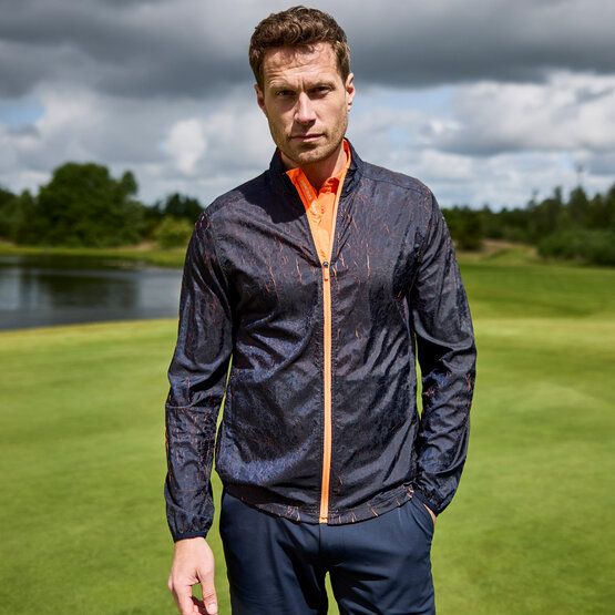 Daniel Springs Ultraleichte Effekt Windstopp Jacke navy von Daniel Springs