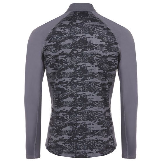 Daniel Springs Zip-Shirt printed Thermo Unterzieher anthrazit von Daniel Springs