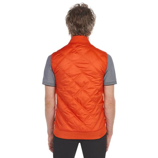 Daniel Springs quilted vest Thermo Weste orange von Daniel Springs